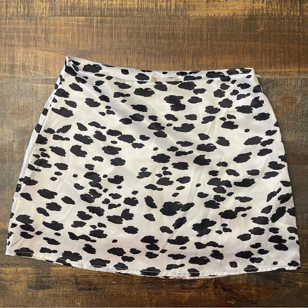 Altar'd State Black and White Mini Skirt